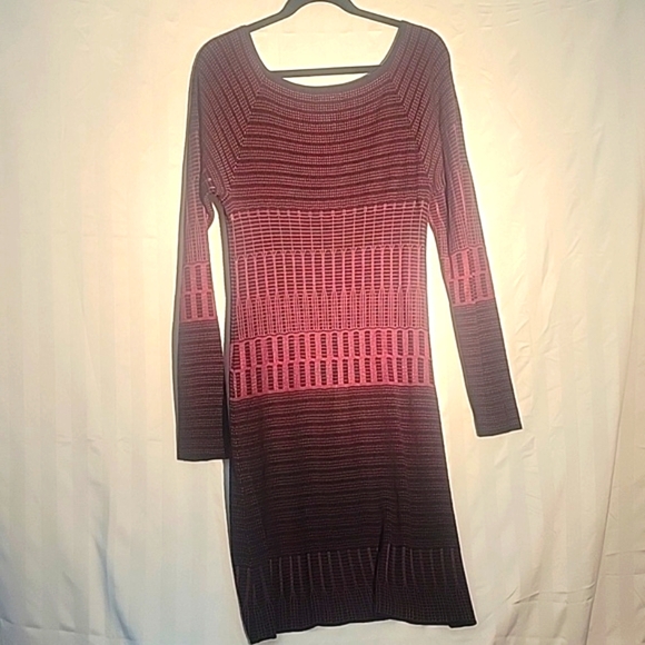 Max Studio Womens Black & Purple Textured Bodycon Dress Size: L - Picture 4 of 6